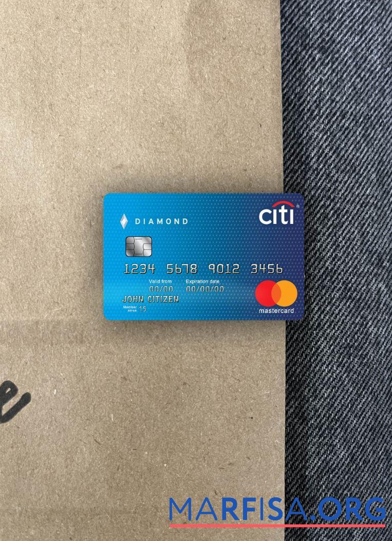 Printable USA Citibank MasterCard photolook front template